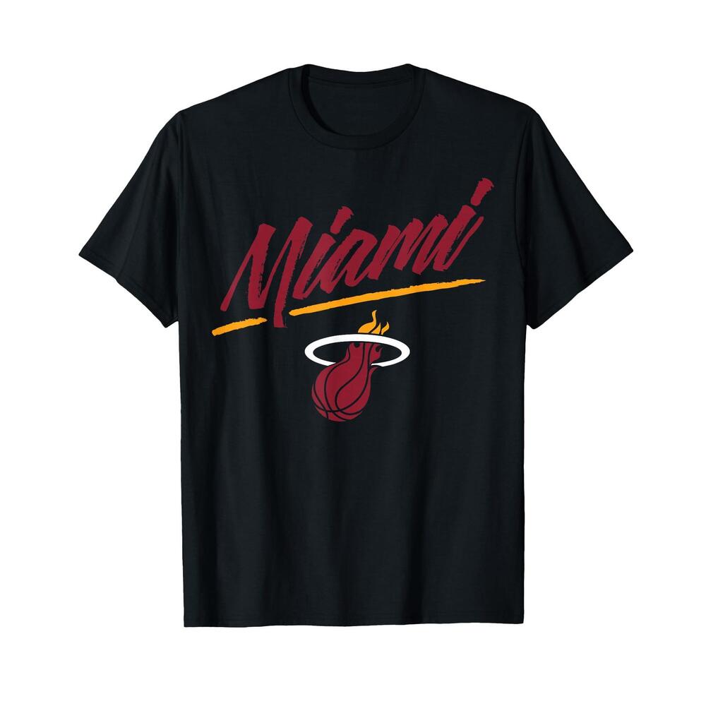 Nba - Miami Heat Marker Script T-Shirt